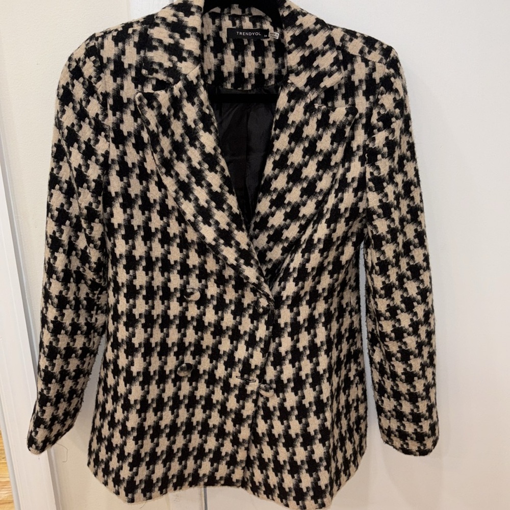 ASOS trendyol houndstooth blazer